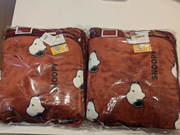 【レッド2種セット】スヌーピー SNOOPY 大判ブランケット めちゃでか毛布