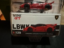 1/64 MINI GT 129　LB WORKS ランボルギーニー ウラカン GT-Rosso Mars_画像4