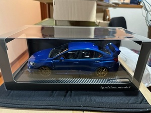 1/18 Subaru WRX (CBA-VAB) STI голубой IG1667