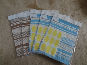  новый товар. симпатичный flat пакет,2 цвет 40 шт. комплект,990 иен минут, бумажный пакет, упаковка пакет, наклейка имеется 