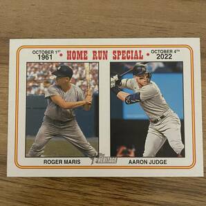 topps Heritage high number Home Run Special AARON JUDGE / ROGER MARISの画像1