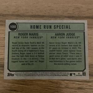 topps Heritage high number Home Run Special AARON JUDGE / ROGER MARISの画像2