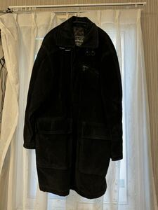 【美品】VITTORIO FORTI ヴィットリオフォルティ イタリア コート ブラック 黒 スエード レザー 