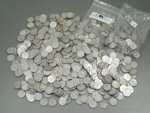 ② 古銭 硬貨 1銭 5銭 稲10銭 菊10銭 アルミ硬貨 総重量約764g 大量まとめて
