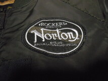 【Norton】　ノートン　刺繍　MA-1　ミニタリージャケット　Sサイズ　_画像5