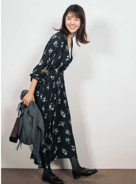 IENA THE IRON FLORAL-PRINT MAXI 花柄ワンピース