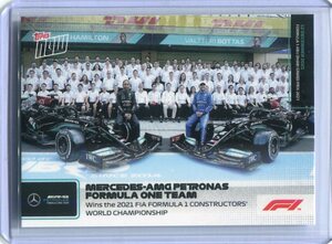 2021 Topps Now Formula 1 F1 086 メルセデス ハミルトン ボッタス