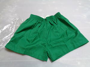 W84 green ATHLETE beautiful Tsu . Mizuno short bread short pants gym uniform gym uniform Showa Retro unused 