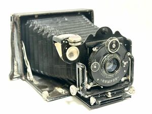 【動作品】ドイツ製蛇腹カメラ　リーチェル・ヘリクラック　9x12cm判　Rietzschel Heli Clack