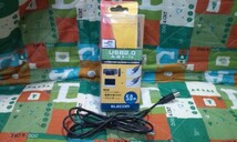 【中古品】ELECOM USB2.0 A-B ケーブル 5.0ｍ ①_画像1