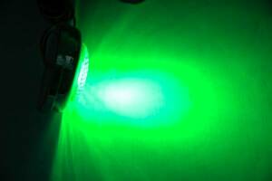カラータイマー型緑色LED8連装電球！送料無料！グリーン室内灯