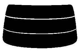 スーパーブラック　６％ 極厚　2層構造フィルム　リヤガラスのみ　クラウン　セダン　S18# カット済みカーフィルム　