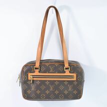 本物 ルイヴィトン LOUIS VUITTON LV シテ MM モノグラム ショルダーバッグ ブラウン M51182_画像1