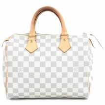 本物 ルイヴィトン LOUIS VUITTON LV スピーディ 25 ダミエ アズール ミニ ボストンバッグ ハンドバッグ ホワイト N41534_画像1