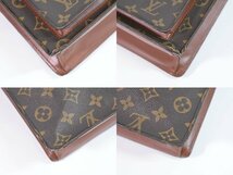 本物 ルイヴィトン LOUIS VUITTON LV モンソー モノグラム ハンドバッグ ブラウン M51185_画像7