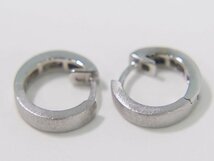 本物 ダイヤモンド 0.10ct ×2 K18 WG ピアス ホワイトゴールド_画像2