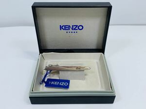 KENZO ケンゾー ネクタイピン シルバーカラー タグ・箱付き タイピン ファッション小物 メンズアクセサリー