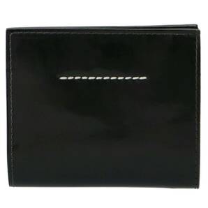 新品 MM6 メゾンマルジェラ 二つ折り財布 ブラック ユニセックス 小銭入れ付の画像3