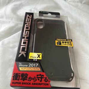 iPhone X用 ZEROSHOCK スタンダード ブラック PM-A17XZEROBK