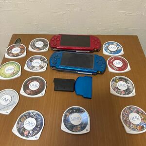 PSP本体・ソフト12本まとめ売り！！PSP-3000 2台・ソフト12本セット　SONY PSP ソニー ジャンク
