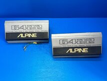 ALPINE アルパイン 6422 ツインドライブ2ウェイスピーカー MAX 100Ｗ 希少 レア 当時物 旧車 昭和レトロ ロンサムカーボーイ 街道レーサー_画像6