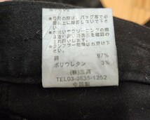 即決 早い者勝ち 【JACKROSE/ジャックローズ 】 Luv maison ブラックデニムパンツ 黒 光沢 レザー調 サイズ46 L レターパックプラス520円_画像9