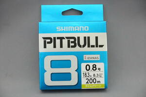 即決!!シマノ★ピットブル8 0.8号 200ｍ★新品 SHIMANO PITBULL