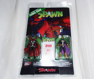 *McFarlane Toys/SPAWN page puncher 3 -inch figure [ comics attaching 2 pack Spawn & anti Spawn ] unopened new goods * inspection : Spawn 