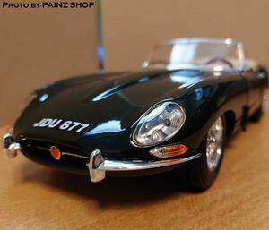 1/18 Jaguar E type cabriolet 1961 british green Lee nJaguarE-type Maisto made die-cast made minicar 