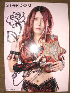  woman Professional Wrestling Star dam . under poetry beautiful with autograph portrait 