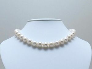book@ pearl necklace ( lake water ) large sphere 9.5~11.5.* high class * new goods 