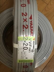 VVF2.0-2c、2束セット、計200M、新品。