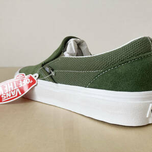 26.5cm 緑色 スリッポン スエード テクスチャー VANS SLIP-ON TEXTURED CHIVE US8.5/26.5cm VN0A7Q5DE02の画像5