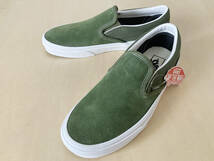 28cm 緑色 スリッポン スエード テクスチャー VANS SLIP-ON TEXTURED CHIVE US10/28cm VN0A7Q5DE02_画像1