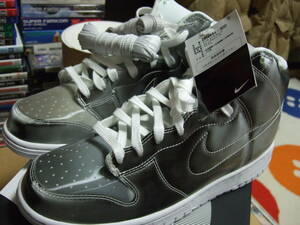 NIKE ナイキ×CLOT Dunk High Silver Flux クロット ダンク ハイ シルバーフラックス ハイカットスニーカー シルバー US9/27cm DH4444-900