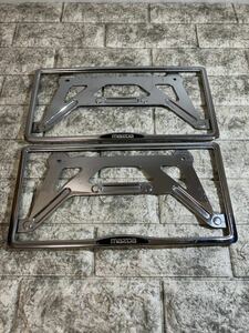 マツダ純正ナンバーフレーム アクセラ アテンザ ビアンテ クロスオーバー CX-3 CX-4 CX-5 CX-30 CX-60 CX-7 CX-8 MAZDA2 MAZDA3 RX-7 6