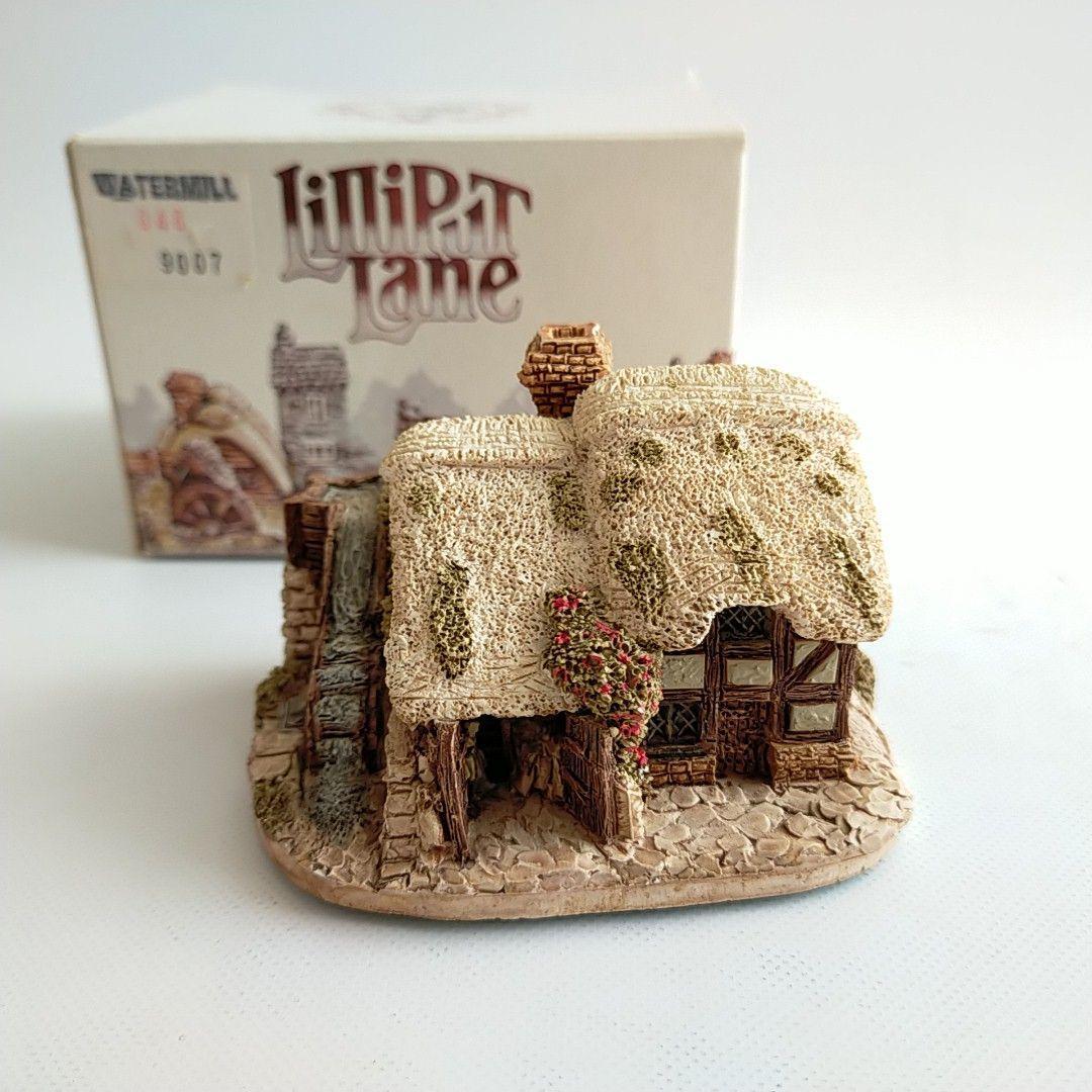 LILLIPUT LANE Watermill Miniature House UK UK Figurine Vintage Antique Handmade, interior accessories, ornament, Western style