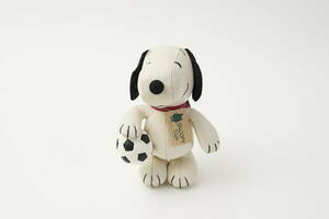 SNOOPY TOWN レザースヌーピー サッカー M 約23cm ぬいぐるみ