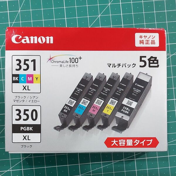 Canon BCI-351XL PGBK 純正品 大容量 キャノン 純正インク　プリンター　インク　キャノン　５色