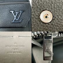 1円 ☆美品☆ LOUIS VUITTON ジッピーウォレット アエログラム ノワール L字ファスナー長財布 グレインレザー ブラック ルイヴィトン_画像8