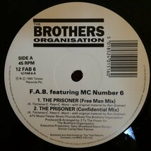 LP3805☆UK/The Brothers Organisation「FAB Featuring M.C. No. 6 / The Prisoner / 12 FAB-6」_画像3