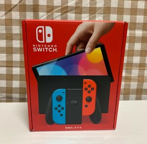 (送料無料)【新品・未使用・未開封】★2024年1月購入★Nintendo Switch 有機ELモデル ネオンレッド ネオンブルー HEG-S-KABAA(JPN)★20-①