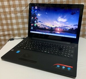 【光沢天板・新品SSD】★Lenovo ノートPC★15.6インチ★メモリ8G★新品SSD256GB★MS office2021★HDMI★Webカメラ★Bluetooth★有線無線LAN