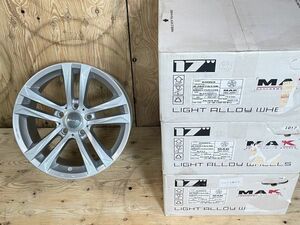 【即納可4本セット】未使用展示品 阿部商会 MAK ビマー 17x8.0J+45 5H120 シルバー BMW X3 (F25) 等に①