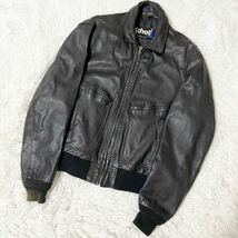 1円〜 激シブ Schott N.Y.C. ショット レザージャケット 革ジャン ブラック MADE IN USA サイズUS42 ヴィンテージ ライダース アメリカ製_画像1