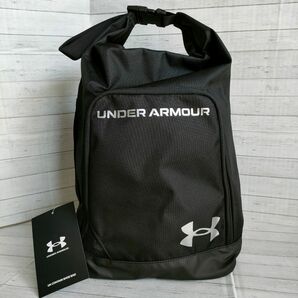 【ブラック】アンダーアーマー　UNDER ARMOUR　シューズバック　シューズケース　ゴルフ　テニス　スポーツ　アウトドア　