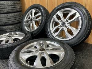 ほぼ新品スタッドレス付 165/65R15 22年製 15×4.5J 4穴 PCD100 オフセット +48 4本 ハスラー タフト デリカD2などに 札幌近郊引取OK