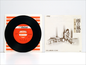 1981年の再発盤・SV-7100・EPシングルレコード● 長渕剛 / 雨の嵐山, わたし春を待ってます ( デビュー曲, アルバム未収録, ながぶちごう )