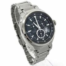 CITIZEN シチズン ATTESA アテッサ Eco-Drive エコドライブ 腕時計 ATD53-3011 電波ソーラー ジェットセッター 動作確認済み 箱付き_画像3