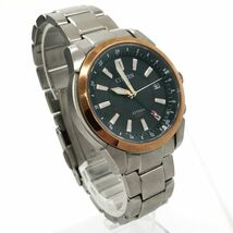 CITIZEN シチズン ATTESA アテッサ Eco-Drive エコドライブ GMT 腕時計 ATD53-3062 電波ソーラー ブラック ゴールド カレンダー 動作確認済_画像3